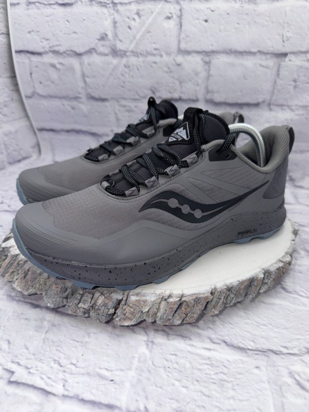 Saucony Womens Peregrine ICE+ 3 Trail Running Hiking Shoes Gray Size 11 - Picture 4 of 10